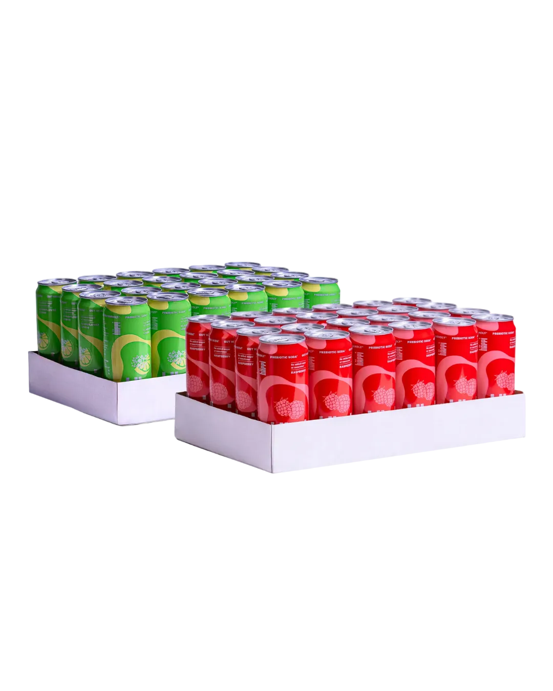 hÄppi Mixed 48-Pack: Raspberry & Elderflower/Lemon